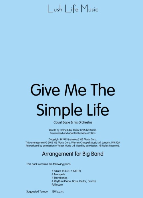 GIVE ME THE SIMPLE LIFE (Basie)